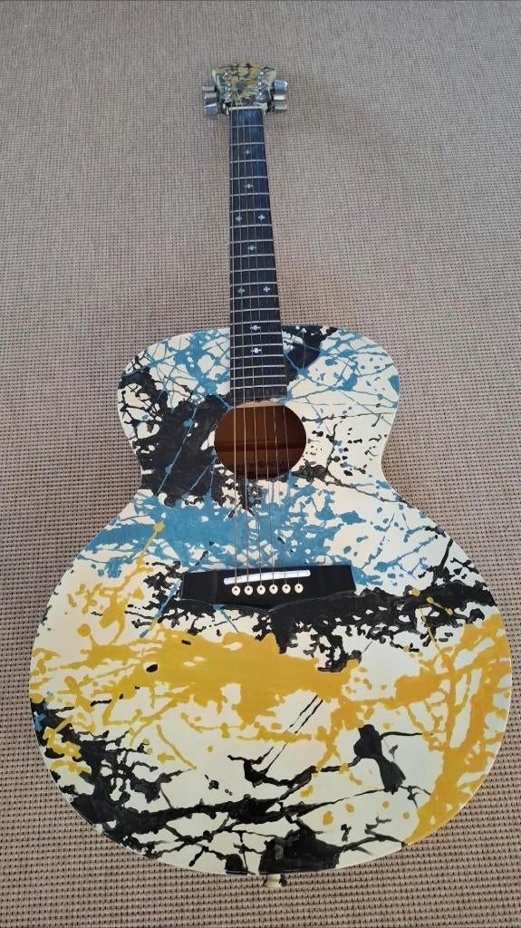 Ibanez V-540TV - John Squire (Stone Roses) design, Ophalen, Gebruikt, Western- of Steelstringgitaar, Met koffer