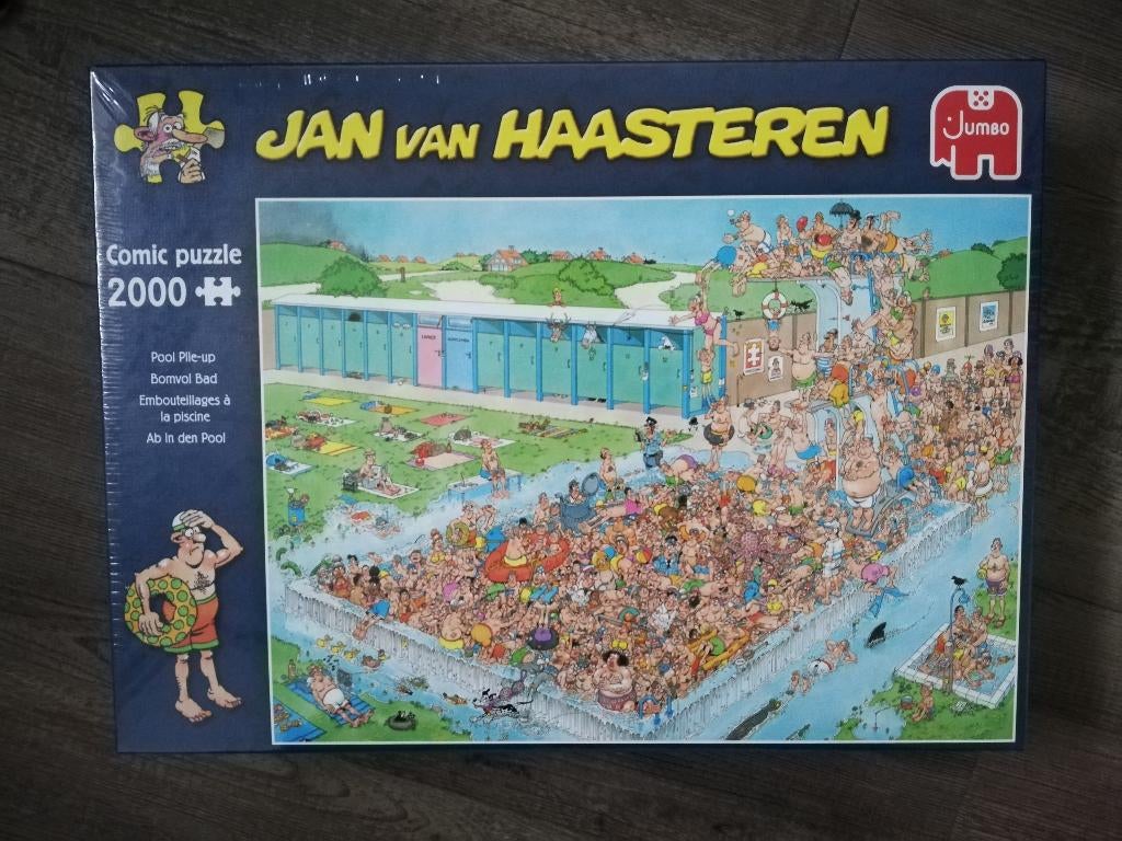 Jan van Haasteren - Bomvol bad, Ophalen of Verzenden, Meer dan 1500 stukjes, Zo goed als nieuw, Legpuzzel