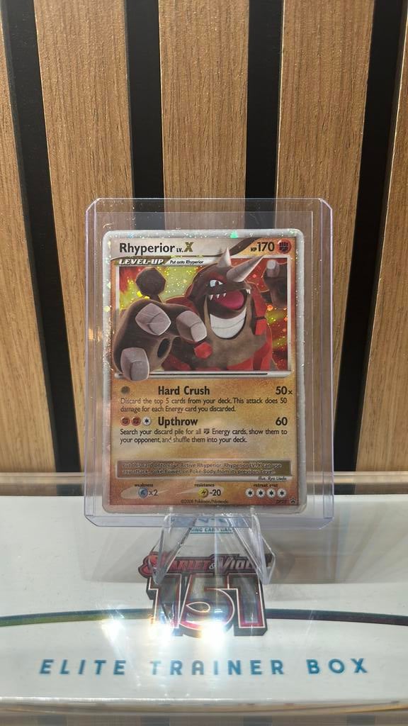 Pokémon Rhyperior Lv.X - DP Promo DP29, Ophalen of Verzenden, Gebruikt, Losse kaart