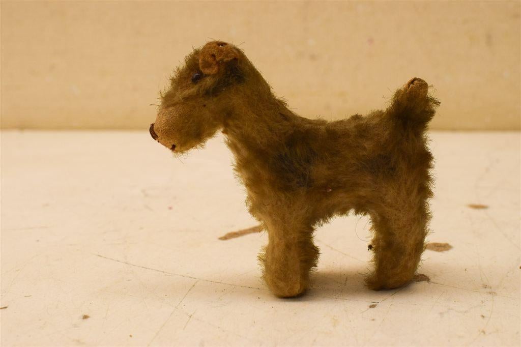 Antieke Steiff hond terriër fox jaren 30 49849, Ophalen of Verzenden, Gebruikt, Hond