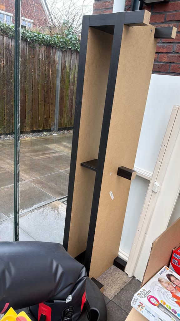 Zwarte Ikea Lack TV kast, Kunststof, Gebruikt, 150 tot 200 cm, Ophalen of Verzenden