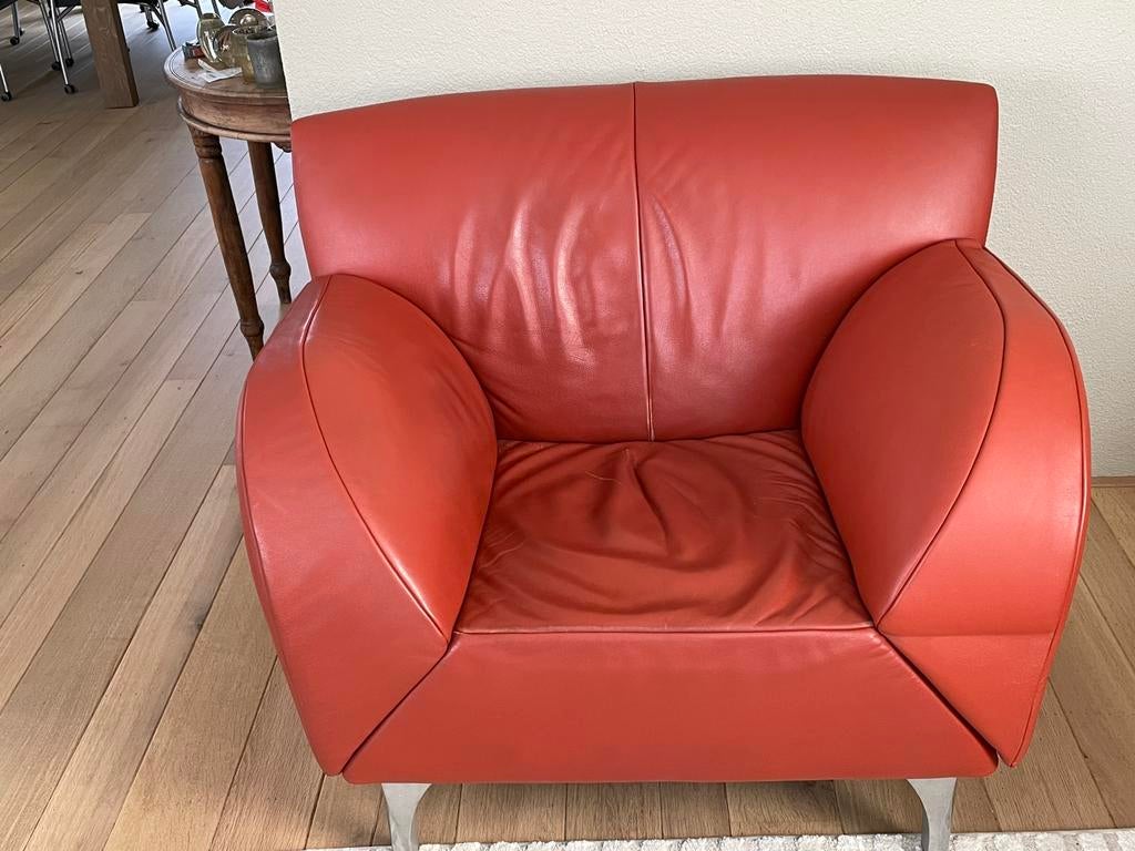 Design leren bankstel Jori, Ophalen, Gebruikt, 150 tot 200 cm, Modern