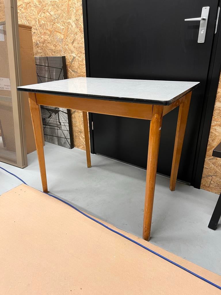 Vintage tafeltje / bureautje - 89x59x76 cm, Huis en Inrichting, Tafels | Eettafels, Gebruikt, 50 tot 100 cm, tot twee personen