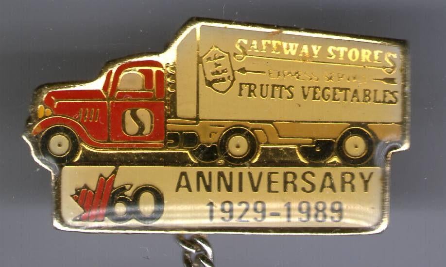 Safeway stores Anniversary 1929 - 1989 PIN ( BLAD6_673 ), Verzenden, Nieuw, Transport, Speldje of Pin