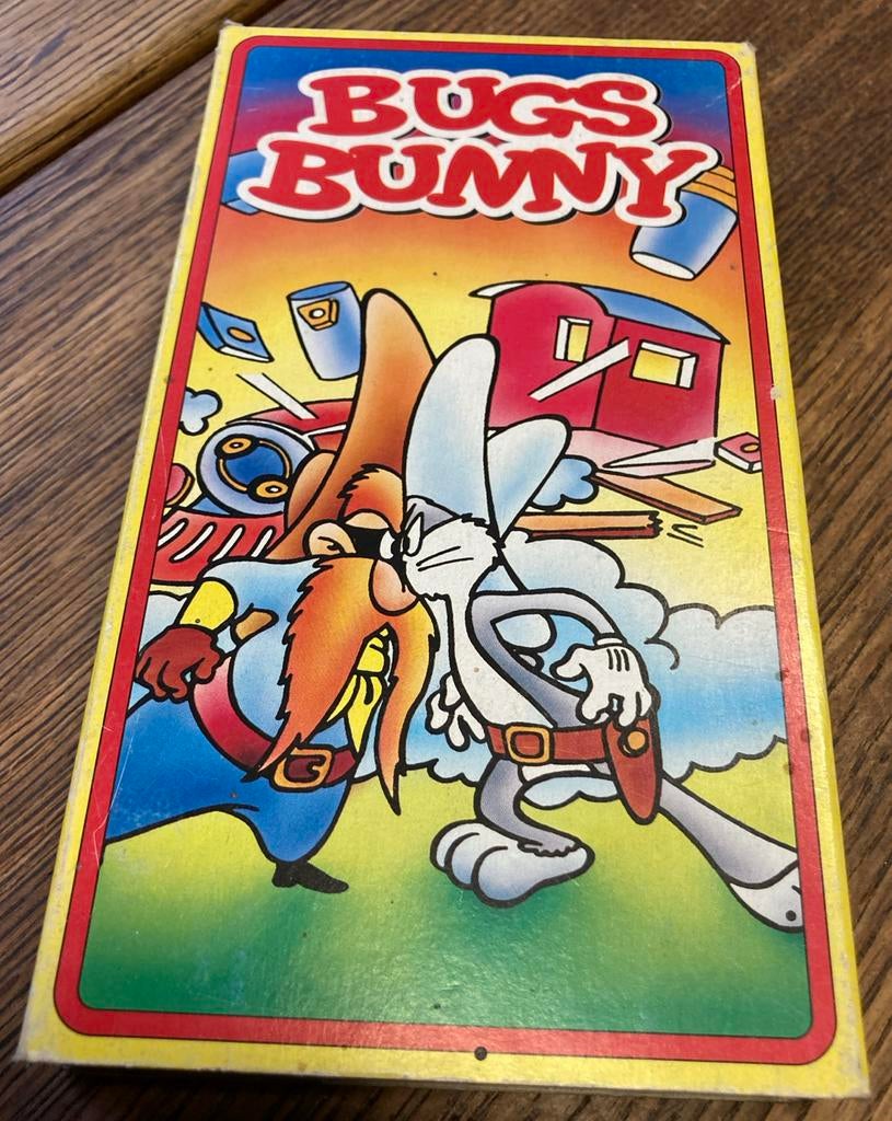 Vintage Bugs Bunny vhs kleur nl 295, looney tunes, Gebruikt, Tekenfilm, Alle leeftijden, Ophalen of Verzenden