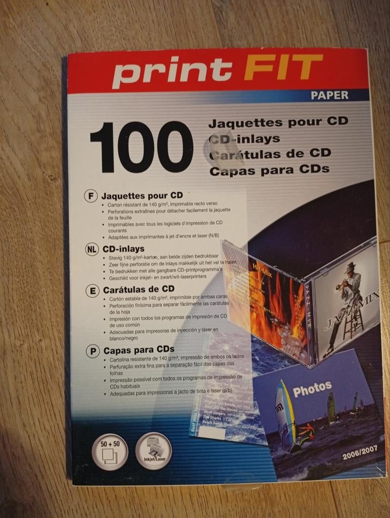 Print Fit CD etiketten nu 4 euro, Ophalen of Verzenden