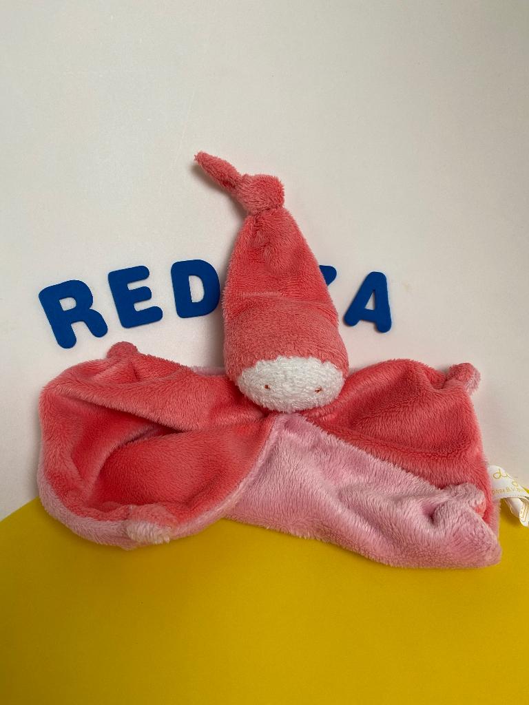 5036 Difrax tutpop spookje softdoek klein formaat roze, Ophalen of Verzenden, Zo goed als nieuw, Overige typen