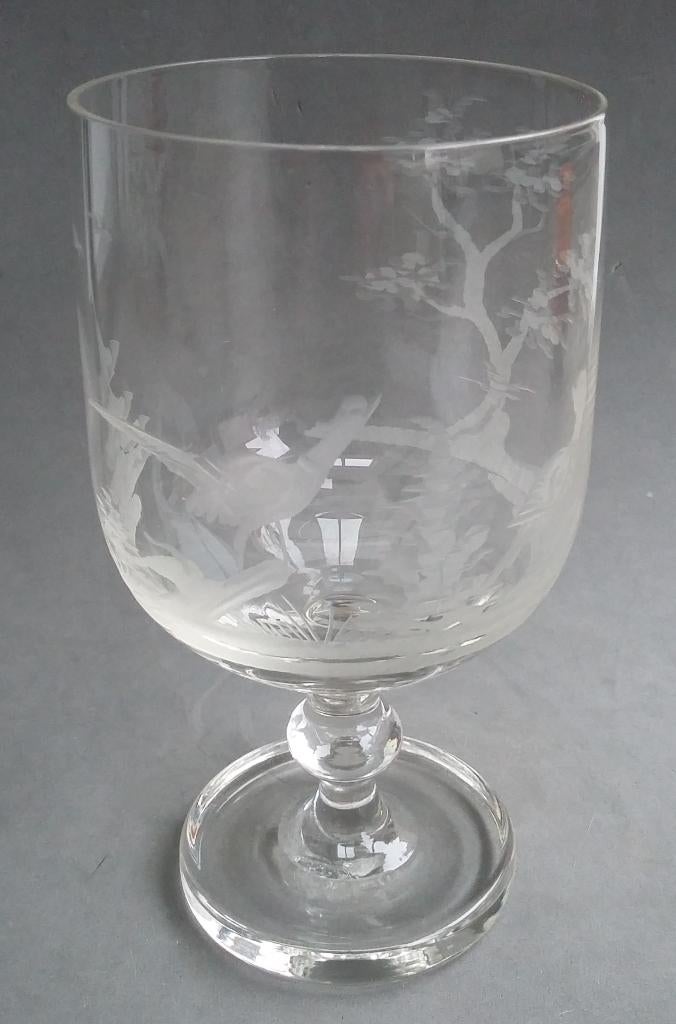 Om 1875 -1900 Jagers Jacht Wijnglas Drinkglas "Goede Dronk", Antiek en Kunst, Ophalen of Verzenden