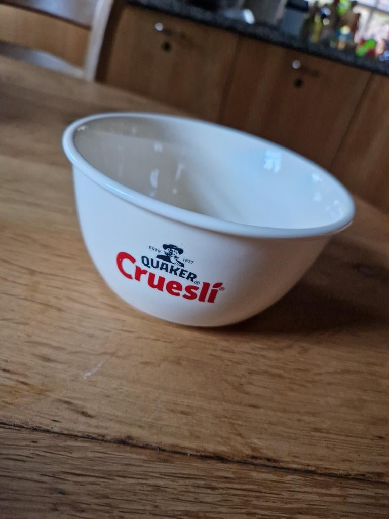 QUAKER CRUESLI SCHAALTJE, Verzamelen, Ophalen of Verzenden, Nieuw, Reclamebord