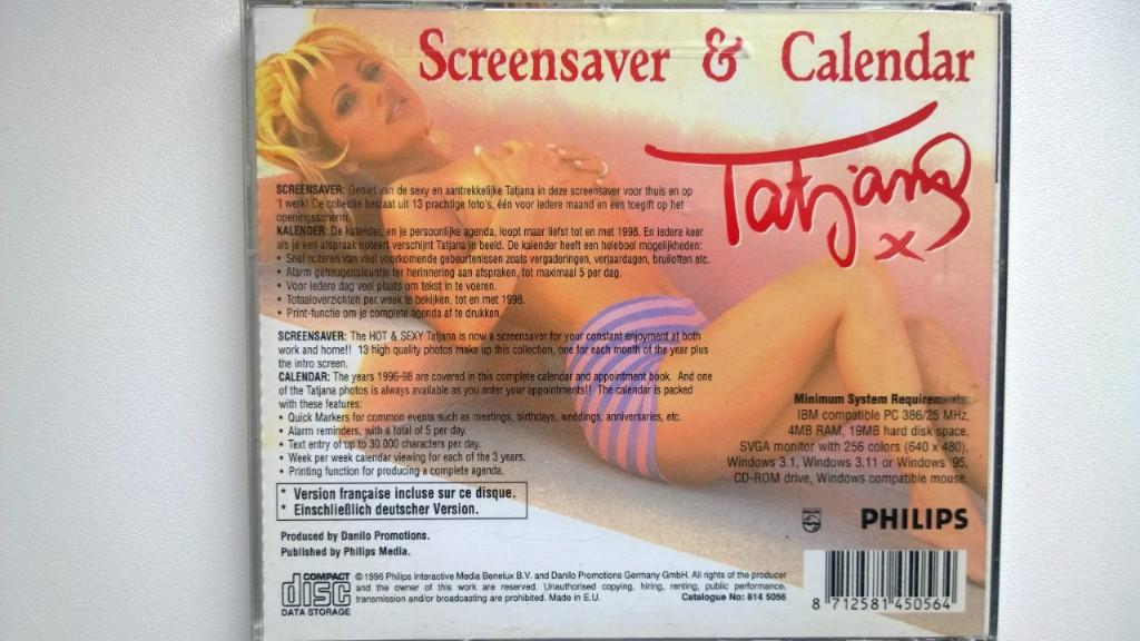 Tatjana - Screensaver & Calendar, Ophalen of Verzenden, Zo goed als nieuw