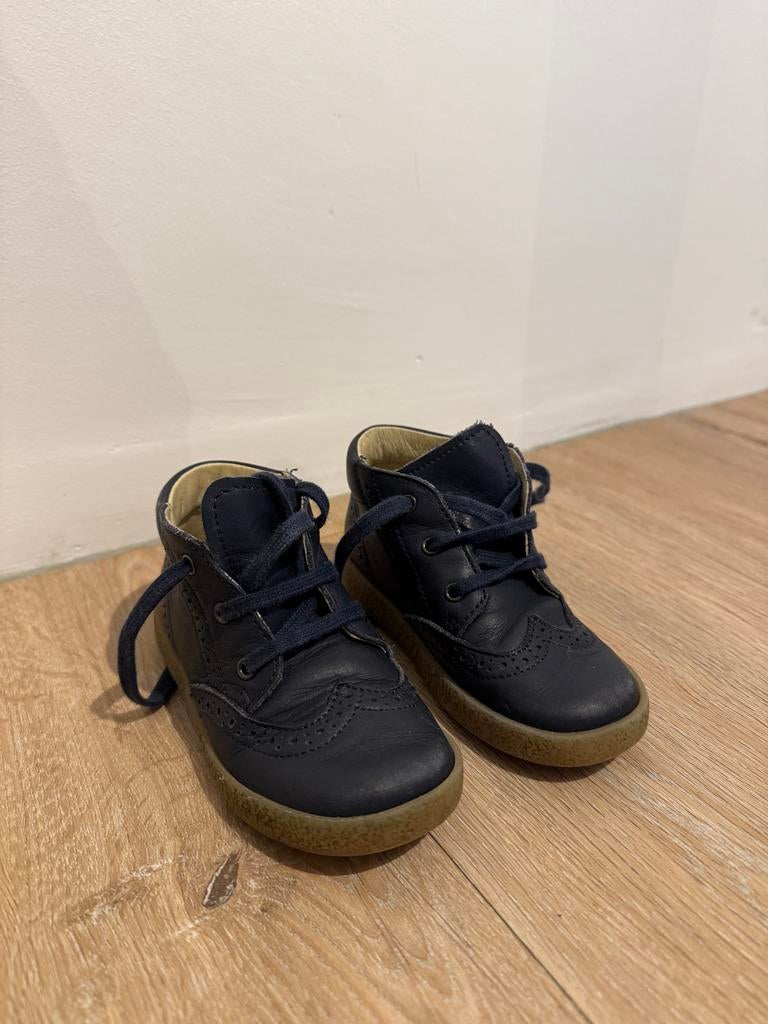 Falcotto leren schoentjes blauw maat 25 - zo goed als nieuw!, Ophalen of Verzenden, Zo goed als nieuw