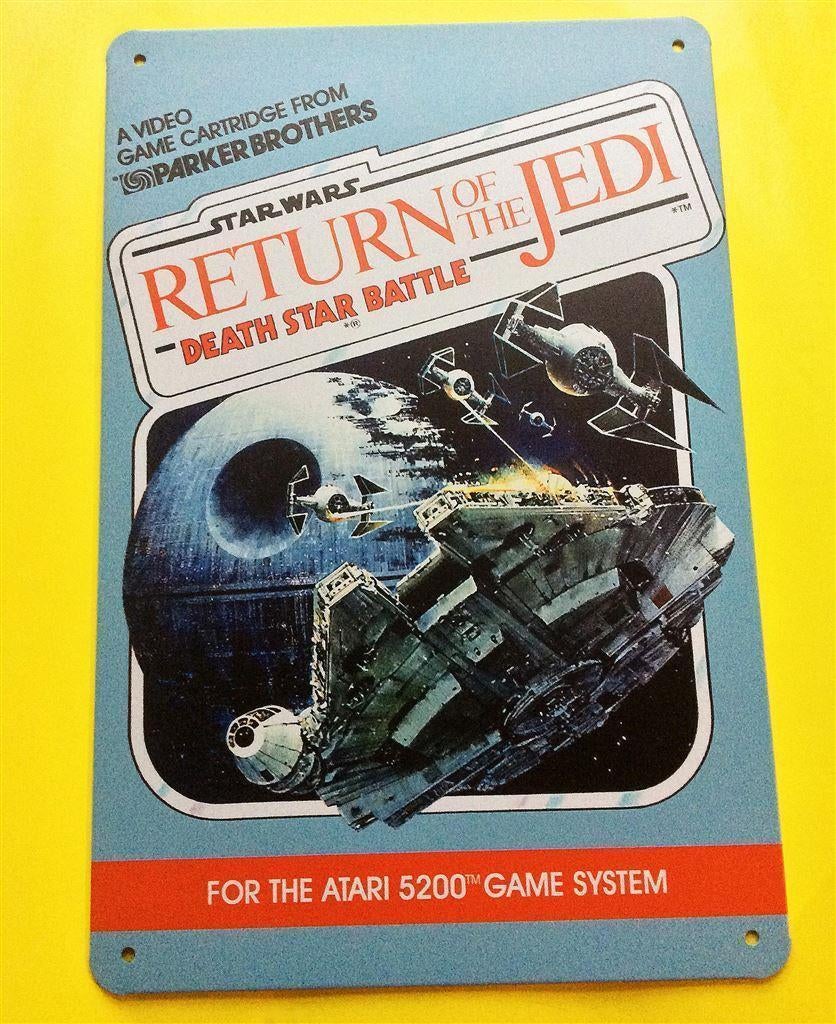 Metalen Wandbord STAR WARS ROTJ ATARI 5200, Verzamelen, Star Wars, Nieuw, Overige typen, Ophalen of Verzenden