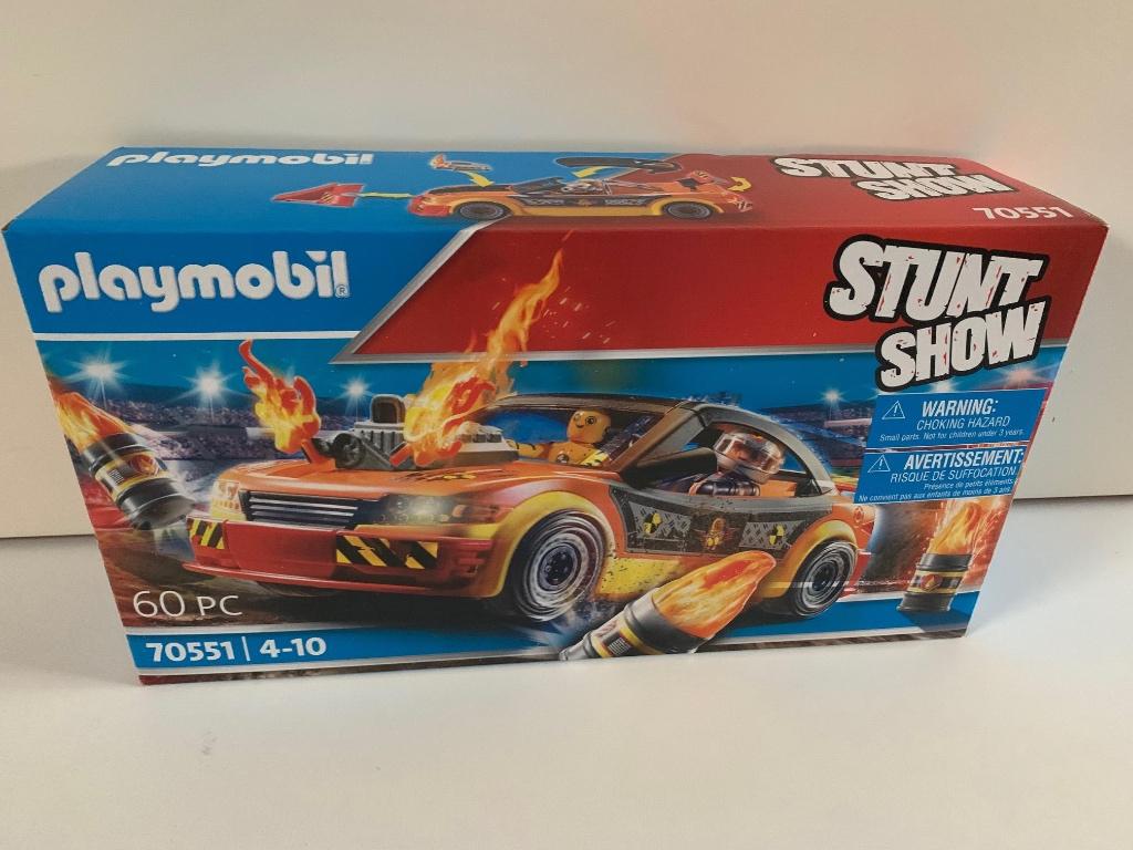 Playmobil Stuntshow Crashcar 70551, Ophalen, Nieuw, Complete set