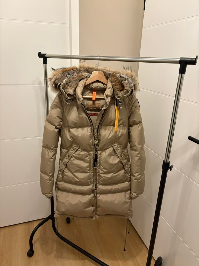 Originele parajumpers long bear jas, beige, maat XS z.g.a.n., Kleding | Dames, Jassen | Winter, Ophalen of Verzenden, Zo goed als nieuw