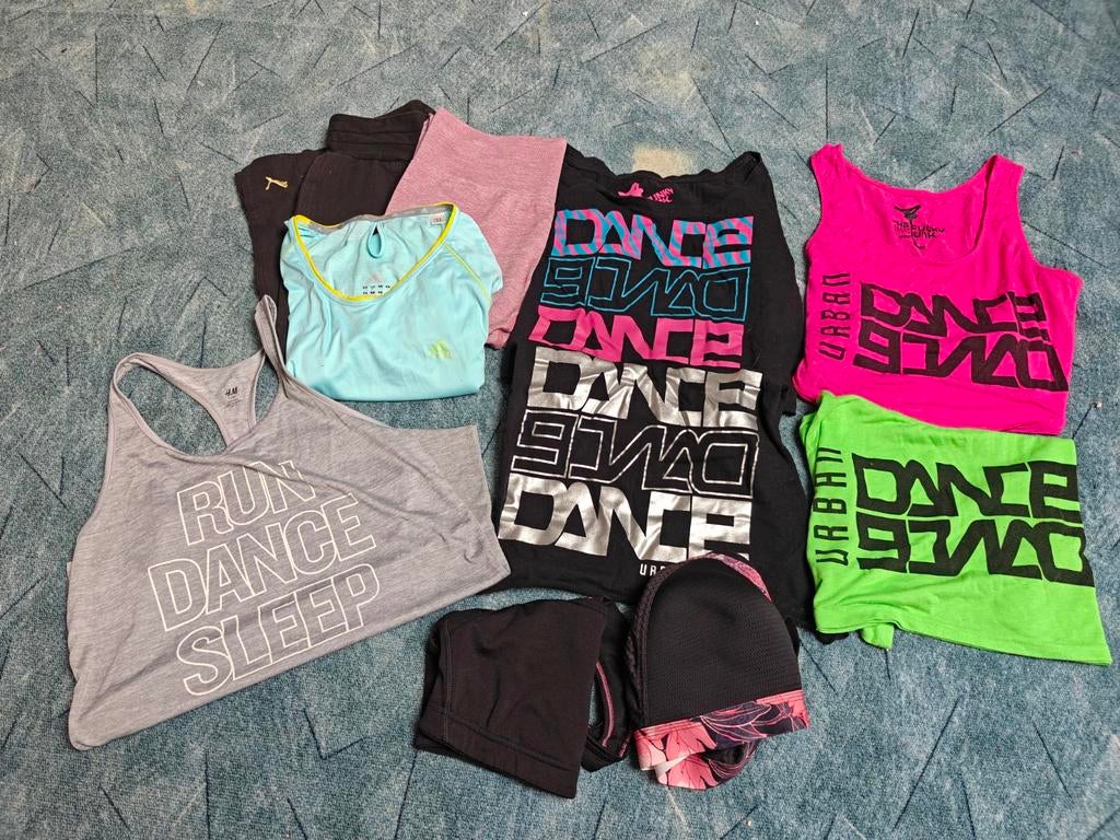 Pakket sportkleding M/L, Ophalen of Verzenden, Zo goed als nieuw, Zwart, Fitness of Aerobics