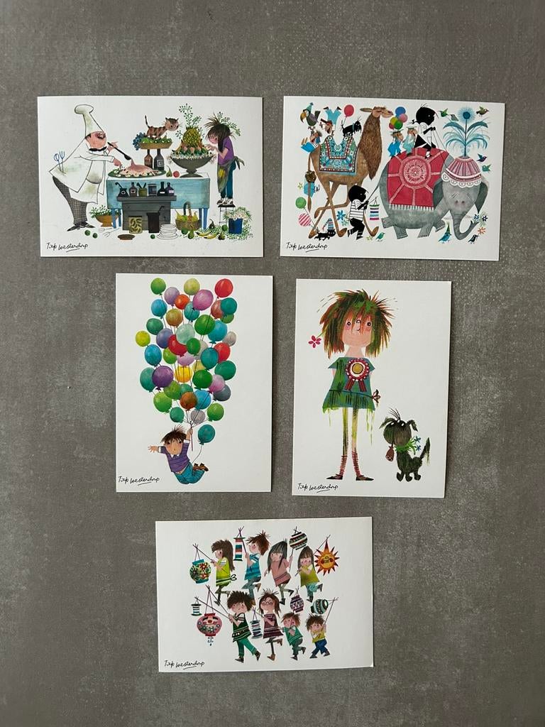 5 mooie kaarten met tekeningen van Fiep Westendorp te koop, Ophalen of Verzenden, Nieuw