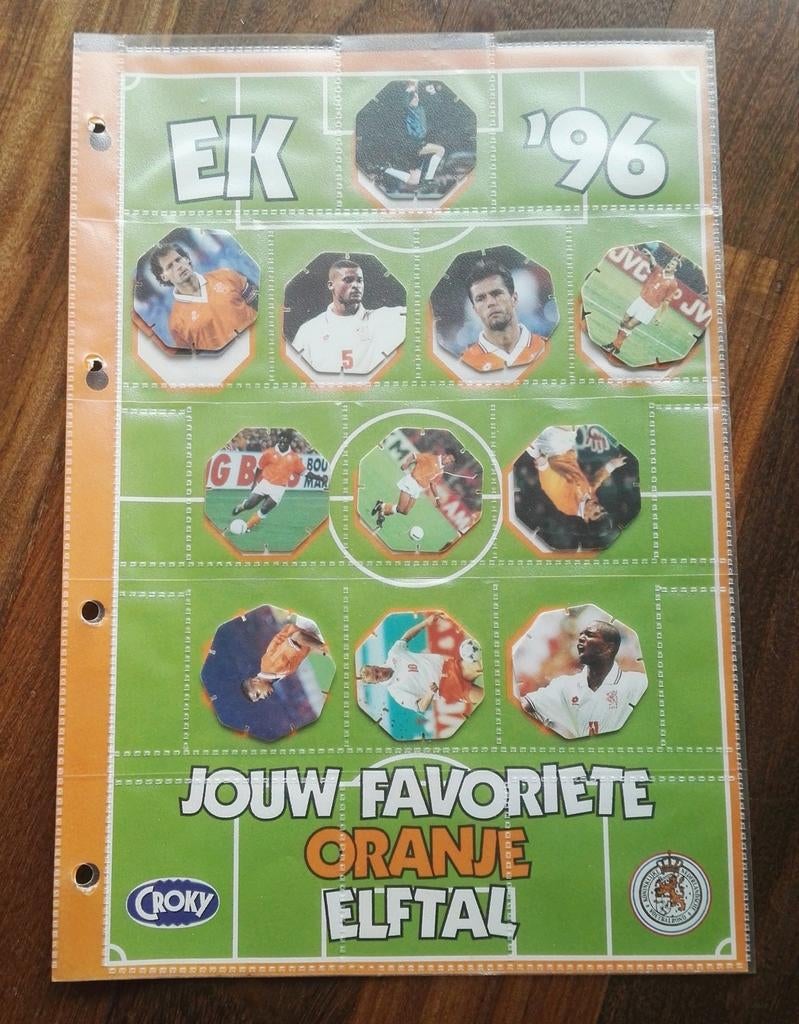 Topshots Nederlands elftal EK 1996 (flippo, Oranje), Ophalen of Verzenden, Gebruikt, Overige binnenlandse clubs, Overige typen
