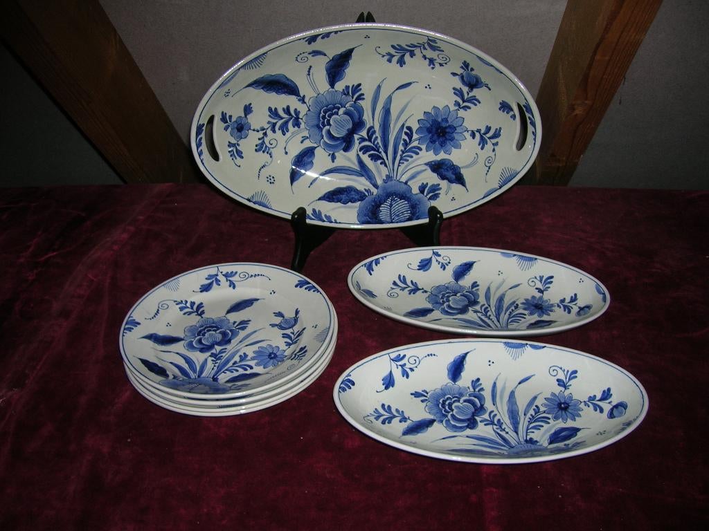 DELFTS BLAUW ontbijtset, Soc. Cer. Meastricht, Ophalen of Verzenden