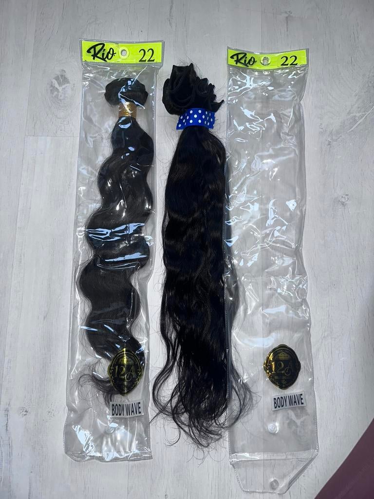 rio hair body wave 22 inch, Sieraden, Tassen en Uiterlijk, Uiterlijk | Haarverzorging, Ophalen of Verzenden, Nieuw, Pruik of Haarverlenging