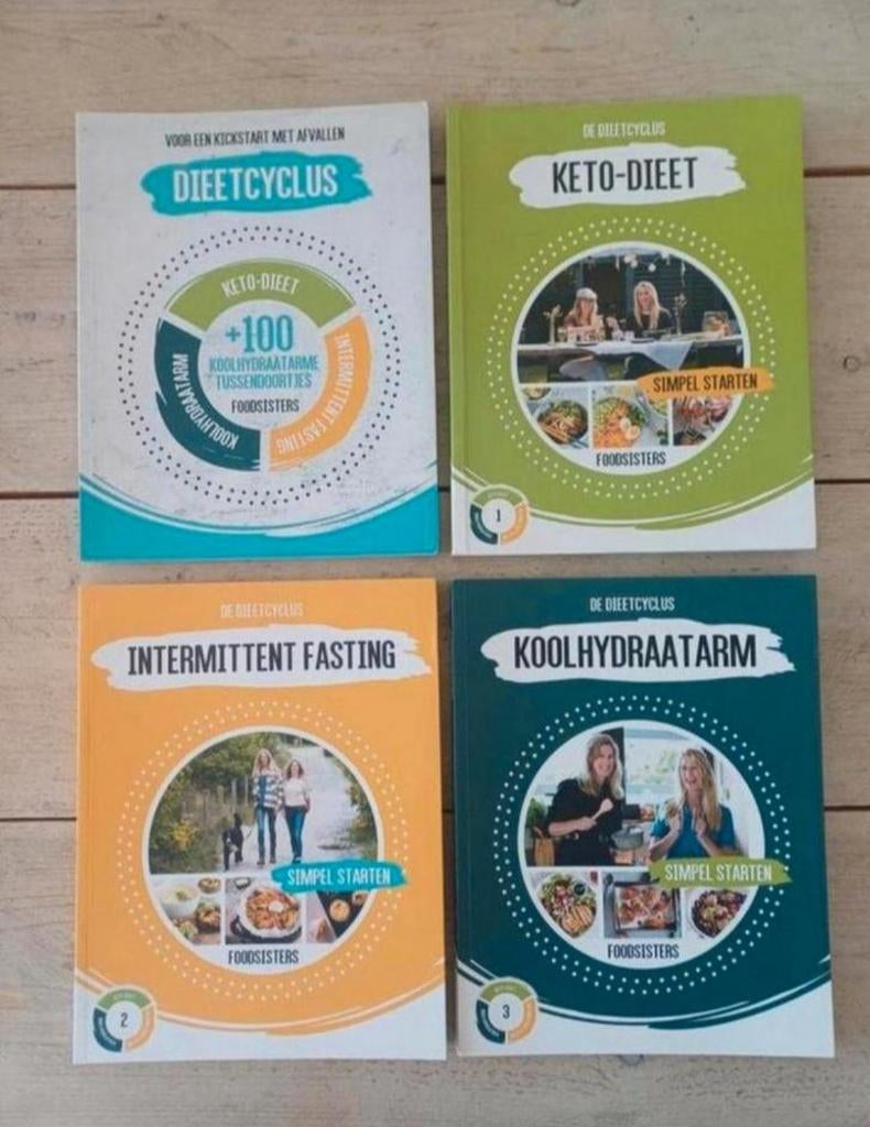 Foodsisters - De dieetcyclus (4 boeken), Ophalen of Verzenden, Zo goed als nieuw, Janneke en Amande Koeman, Gezond koken