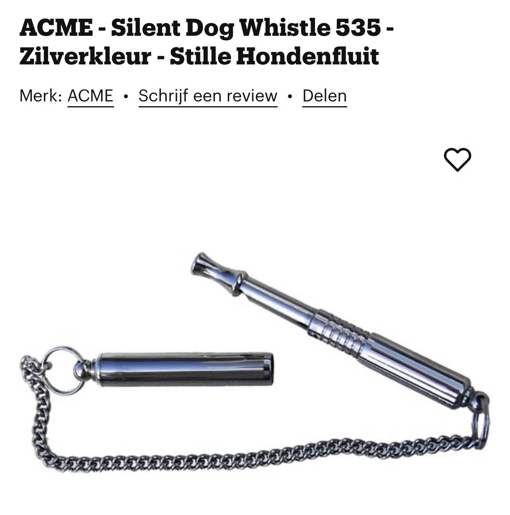 Te koop gevraagd : Silent dog whistle, Ophalen of Verzenden