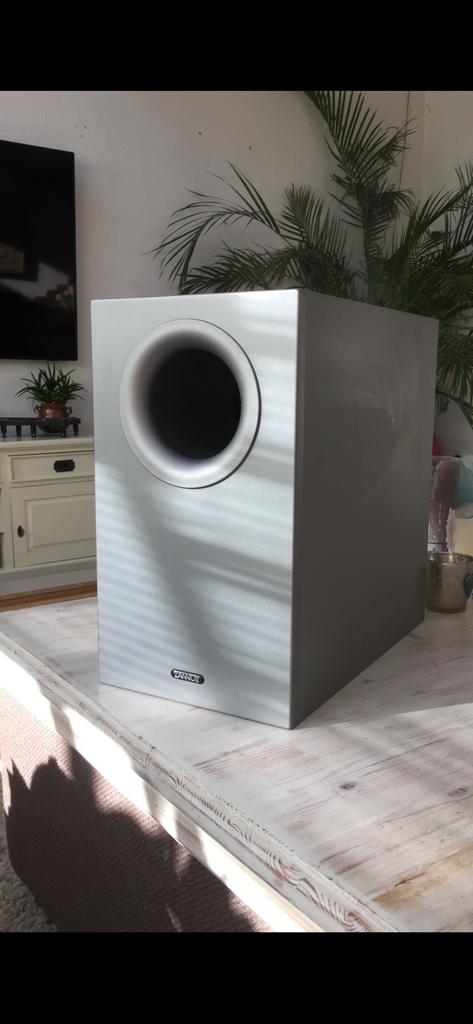 Tannoy Subwoofer FX5.1 Silver. 2 stuks, Audio, Tv en Foto, Luidsprekers, Gebruikt, Subwoofer, 120 watt of meer, Ophalen