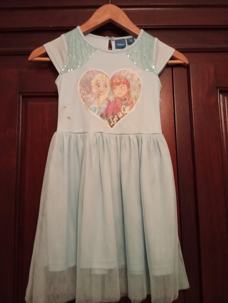 carnaval: Disney jurk Elsa en Anna, Kinderen en Baby's, Carnavalskleding en Verkleedspullen, Ophalen of Verzenden, Zo goed als nieuw