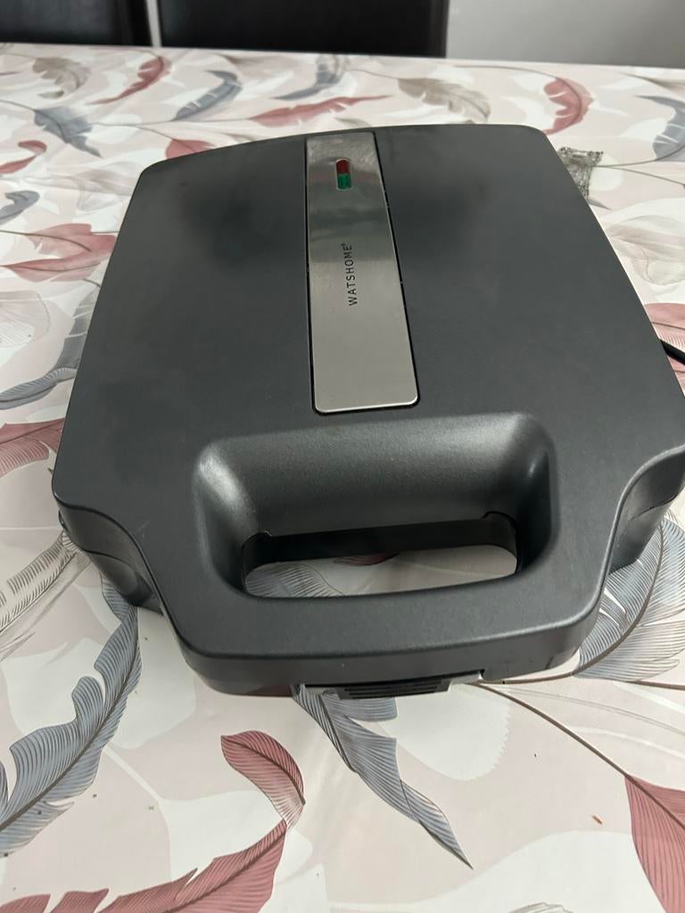 Watshome Sandwich Maker XL - Gebruikt, Ophalen of Verzenden, Uitneembare platen, Gebruikt