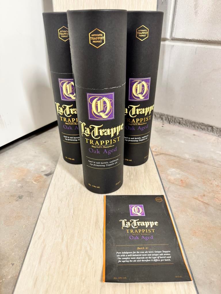 La Trappe Oak Aged – Batch 41 – 2021 – 37,5 cl, Verzamelen, Biermerken, Ophalen of Verzenden