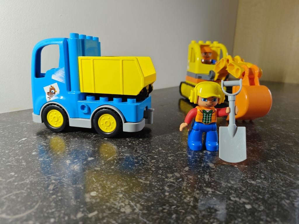 Duplo Bouwvoertuigen Set, Ophalen of Verzenden, Zo goed als nieuw, Complete set, Duplo