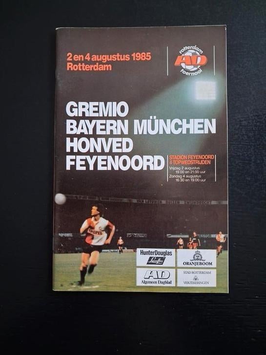Programma AD toernooi Feyenoord 1985., Ophalen of Verzenden, Zo goed als nieuw, Feyenoord, Boek of Tijdschrift