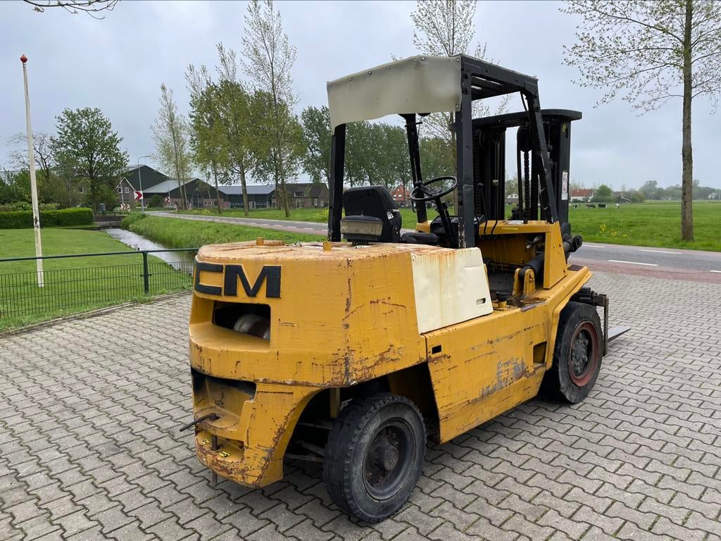 TCM 4 tons diesel heftruck triplo freelift sideshift, Diesel, Heftruck, Ophalen of Verzenden, Meer dan 4000 kg