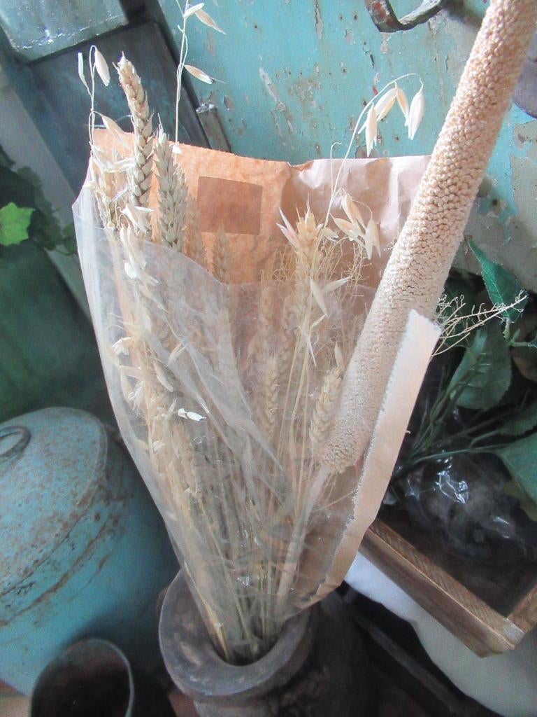 bosje DROOGBLOEMEN, neutrale kleur, Ophalen of Verzenden, Zo goed als nieuw