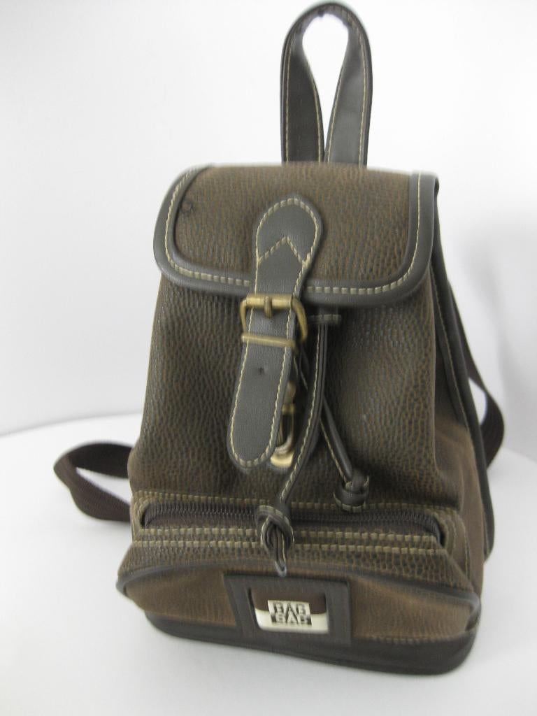 Bagsac / Rugzak bruin imitatie pilotenleer 21 x 17 x 8 cm, Overige merken, Minder dan 30 cm, Nieuw, Ophalen of Verzenden