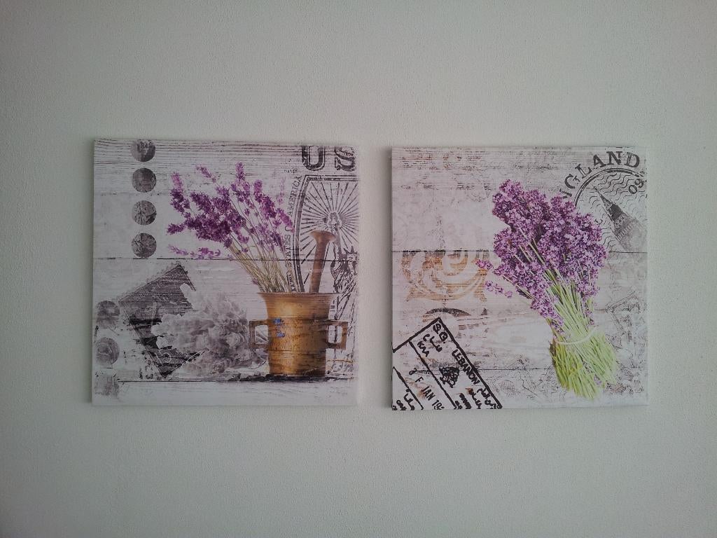 Set 2 canvas doeken, Ophalen, Minder dan 50 cm, Overige typen, Nieuw