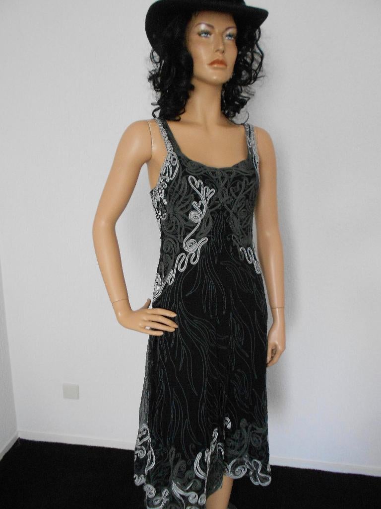 Hunza als nieuw jurk feestelijk chique stijlvol M 36 38, Kleding | Dames, Maat 38/40 (M), Verzenden, Zwart, Zo goed als nieuw
