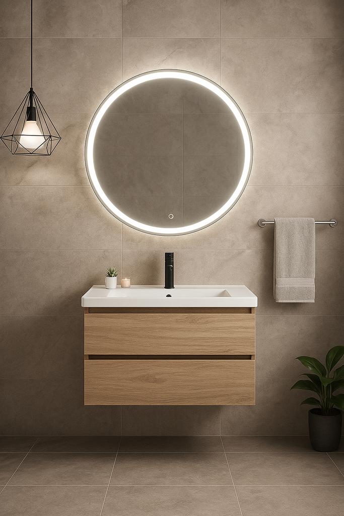 Wastafelmeubel met keramische blad Duurzaam&Luxe Design 60cm