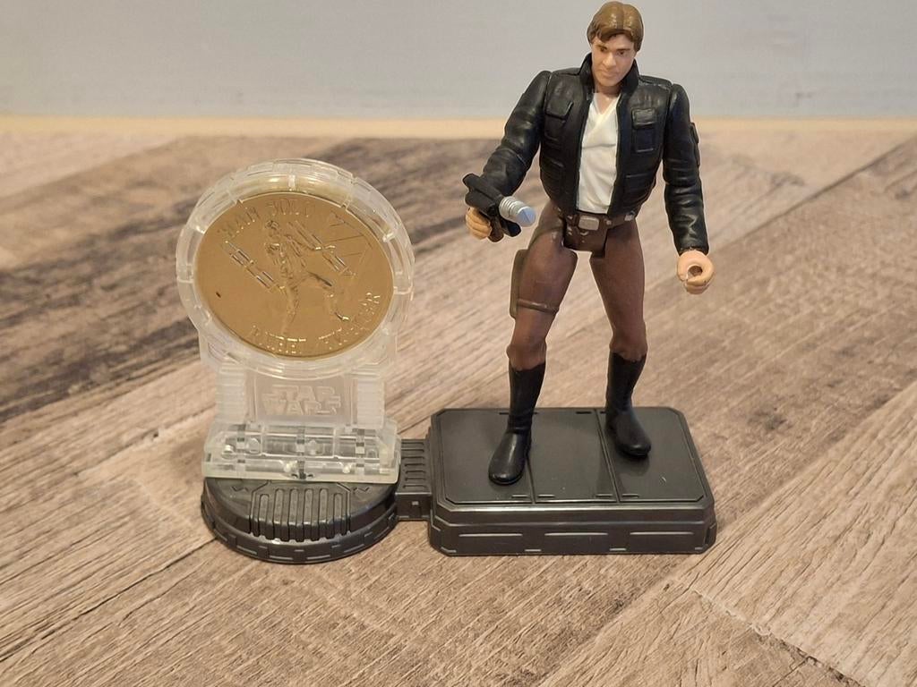 Star Wars Vintage POTF Han Solo Bespin met munt en blaster, Verzamelen, Star Wars, Ophalen of Verzenden, Zo goed als nieuw, Actiefiguurtje