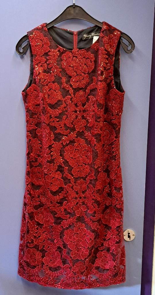 Young Couture Barbara Schwarzer fuchsia roze jurk 36 47400, ., Young Couture Barbara Sc, Ophalen of Verzenden, Zo goed als nieuw