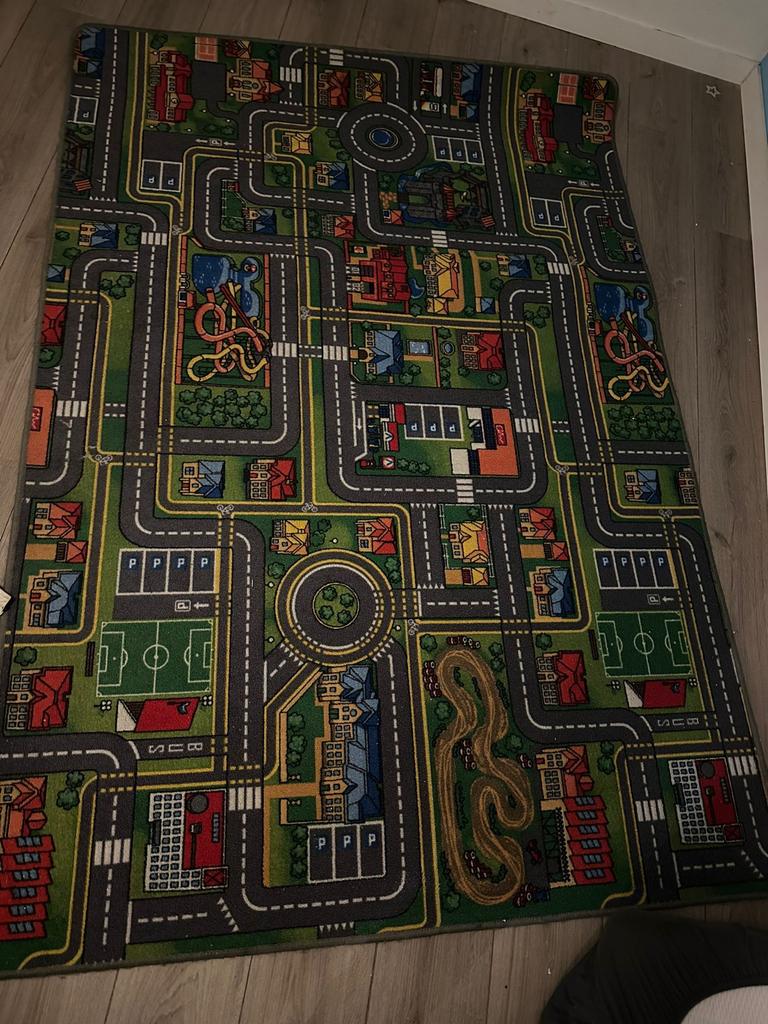 Speelkleed met straten en gebouwen, Ophalen of Verzenden, Zo goed als nieuw