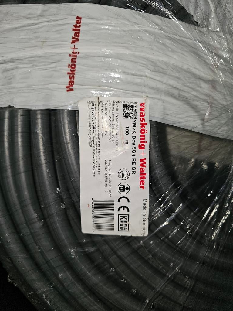 DRAKA YMvK 5x4mm² Dca (100m), Ophalen of Verzenden, Nieuw, Kabel of Snoer