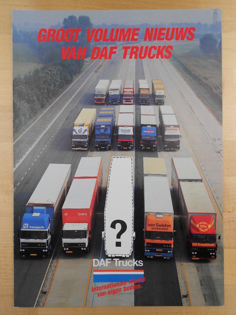 DAF Volumetransport Brochure 1983 3300 2800 2500 2300 2100, Ophalen of Verzenden, Zo goed als nieuw, Overige merken, DAF