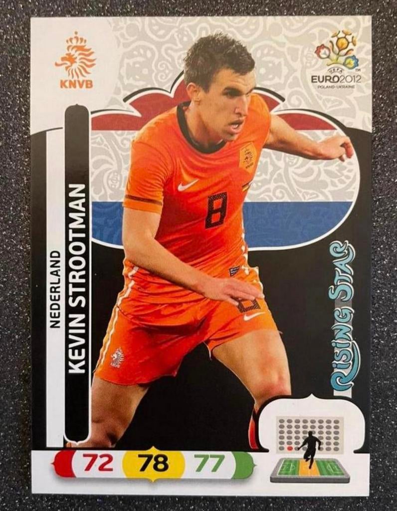 Panini    EURO 2012    RISING STAR    KEVIN STROOTMAN, Ophalen of Verzenden, Zo goed als nieuw, Plaatje