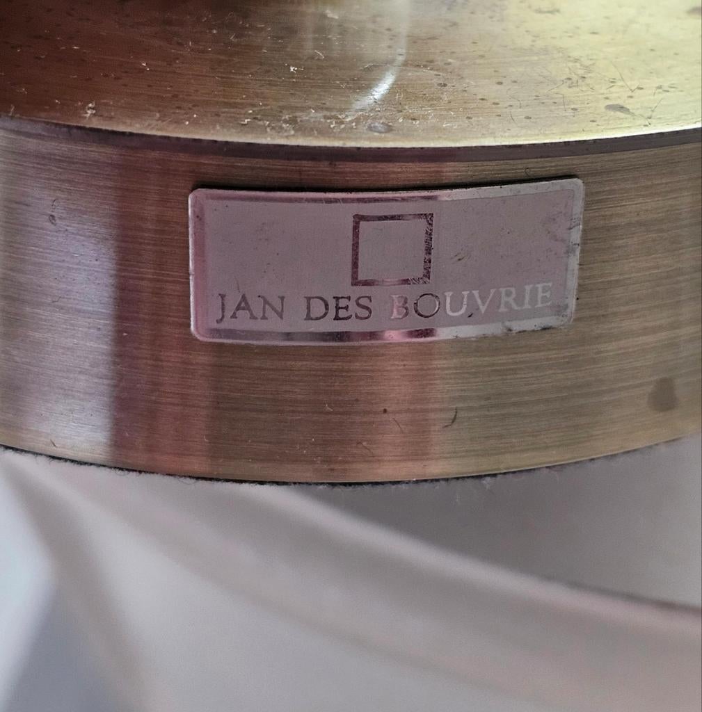 JAN DES BOUVRIE Tafellamp (Zie Foto's), Ophalen, Gebruikt, Glas, 50 tot 75 cm