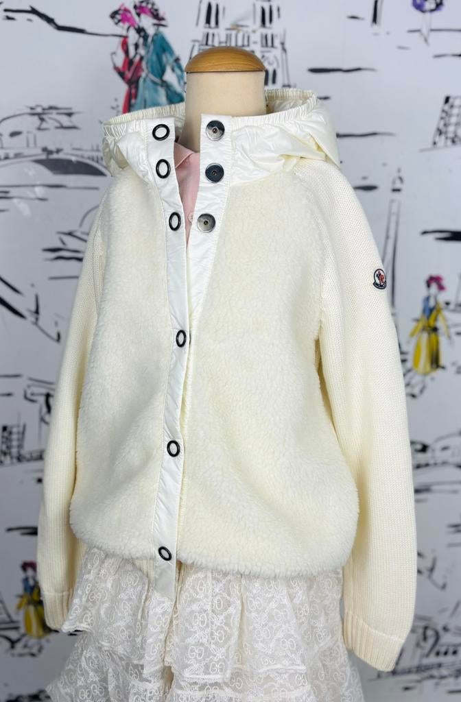 Moncler meisjes tussenjas 3 materialen maat 10, Moncler EU, Zo goed als nieuw, Moncler, Customercare@moncler.com