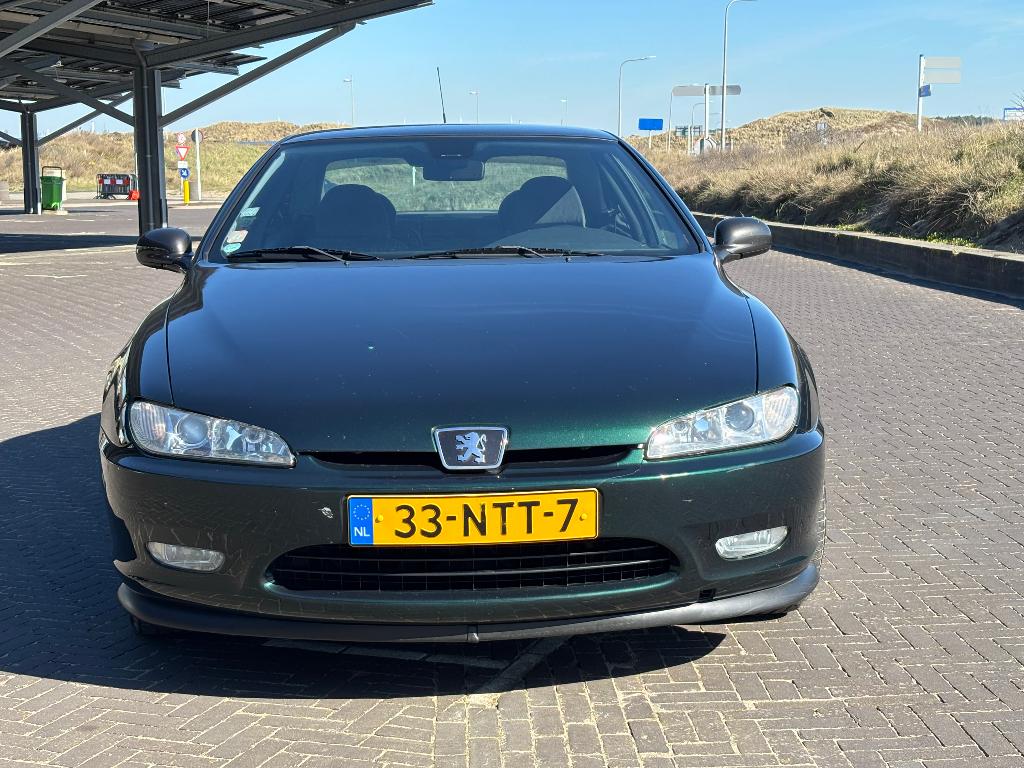 Peugeot 406 3.0 Coupe 1997 Groen, Auto's, Voorwielaandrijving, Stof, 2946 cc, 4 stoelen