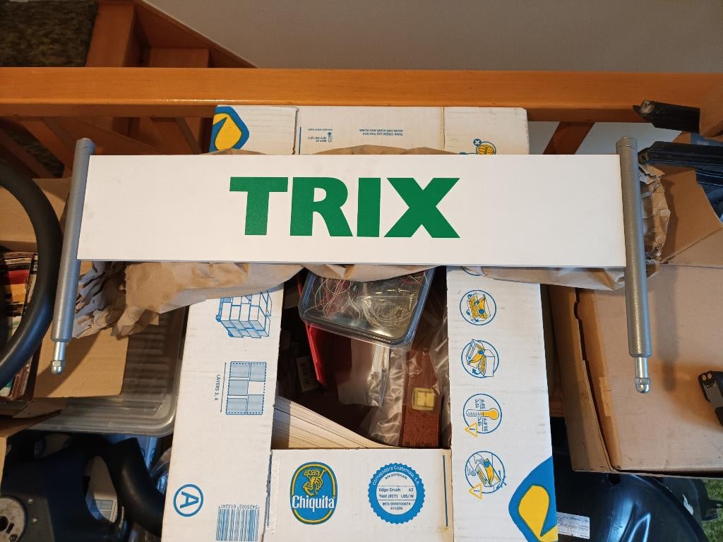 Trix tekstplaat voor op de officiele Trix vitrinekast, Ophalen, Gelijkstroom, Trix, Overige typen
