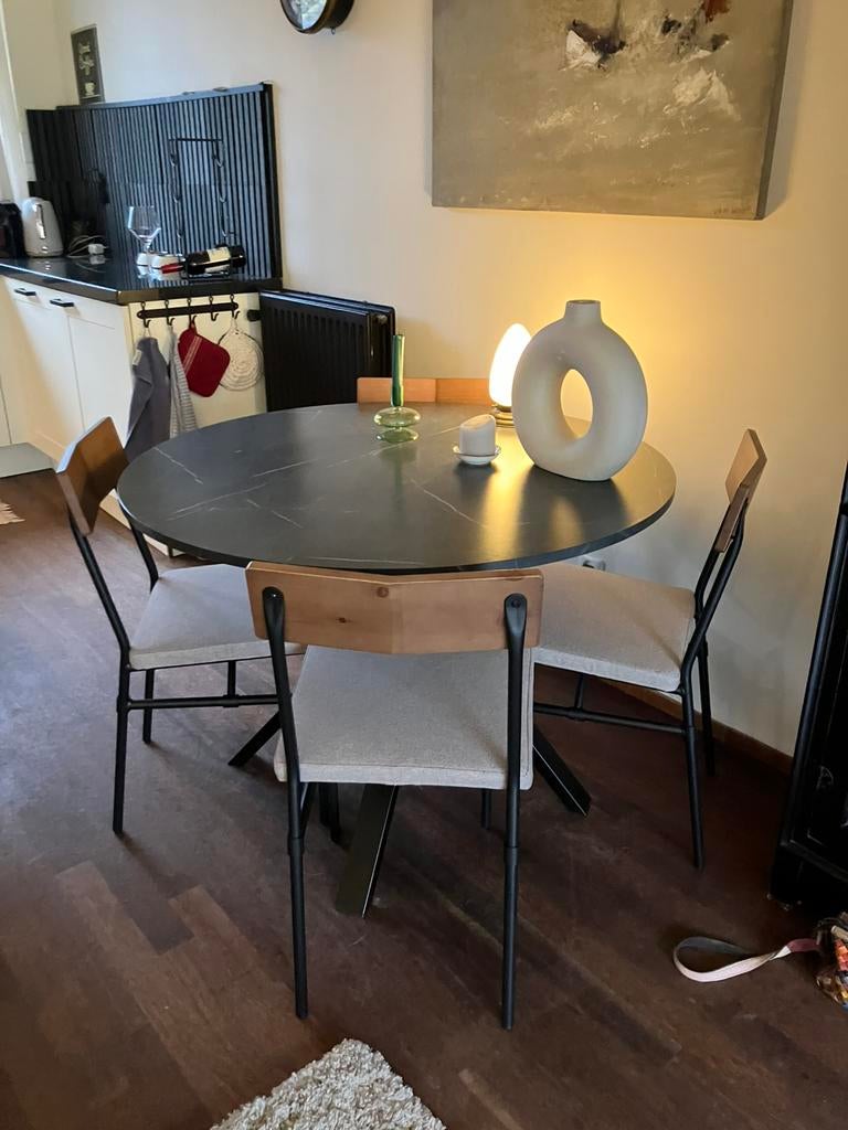 Ikea tafel, Ophalen of Verzenden, Zo goed als nieuw, Rond, 50 tot 100 cm