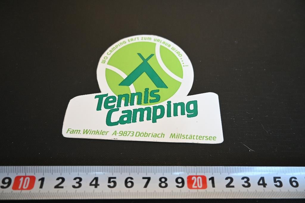 sticker Oostenrijk Millstattersee TENNIS CAMPING Fam Winkler, Ophalen, Zo goed als nieuw, Sticker