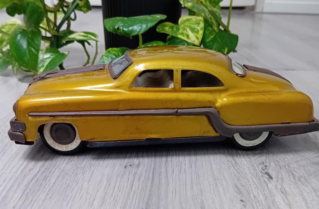 vintage Pontiac minister delux blikken speelgoedauto, 1950, Ophalen of Verzenden
